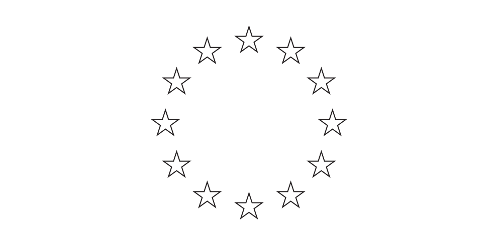 European Stars, black and white