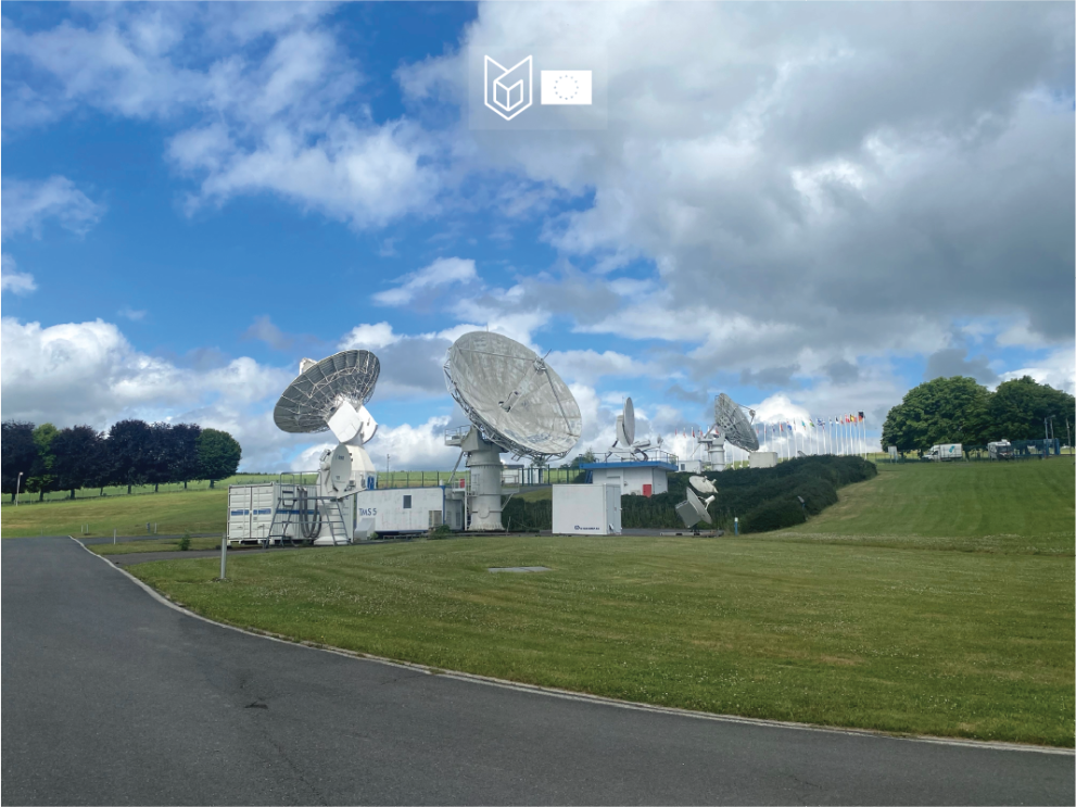 Big Antennas of a ground station of the ESA.